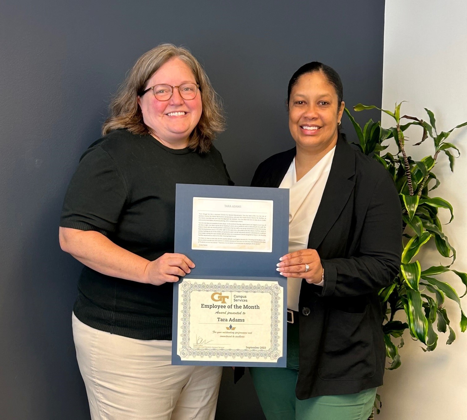 Employee of the Month Campus Services